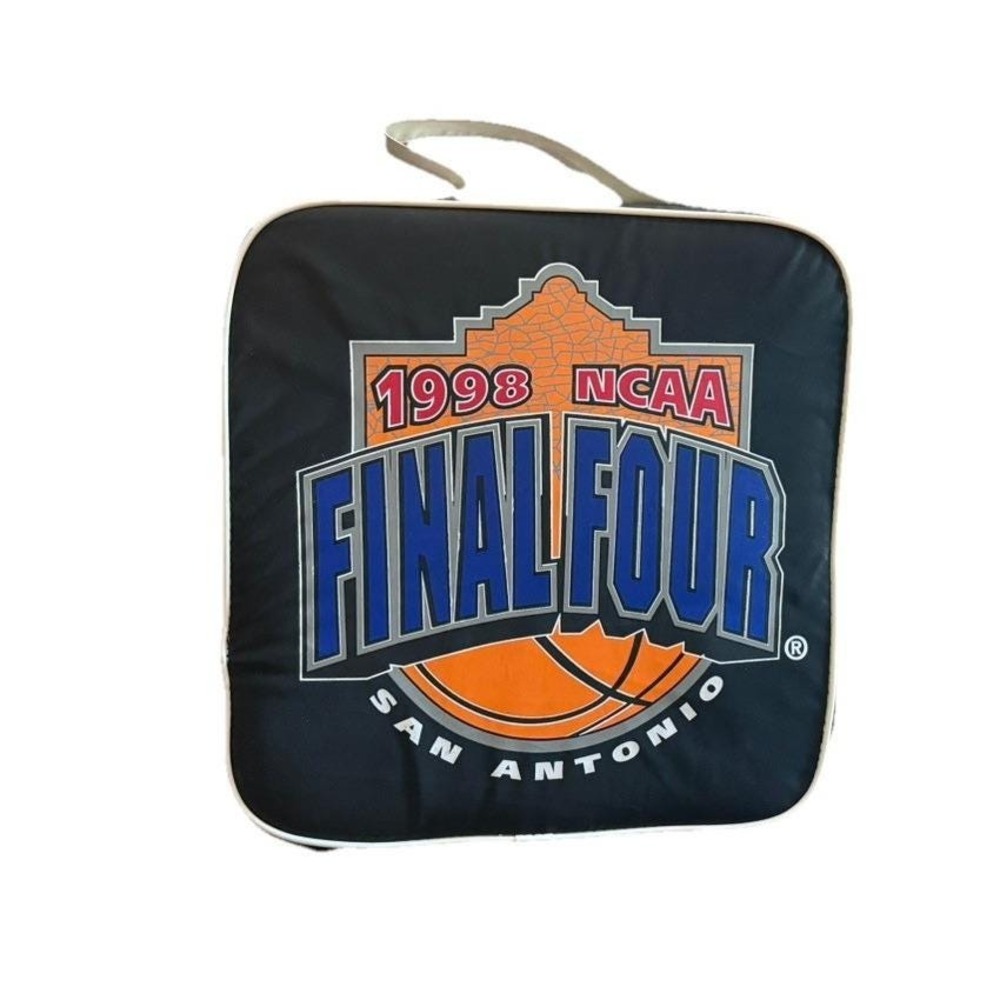 Vintage 1998 NCAA FINAL FOUR Seat Cushion San Antonio Basketball Man Cave